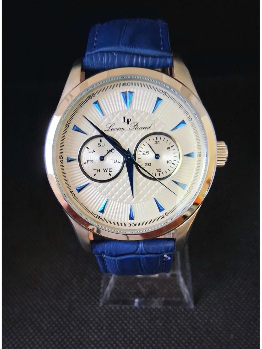 Lucien Piccard Stear LP-12671 Leather Watch IN BOX